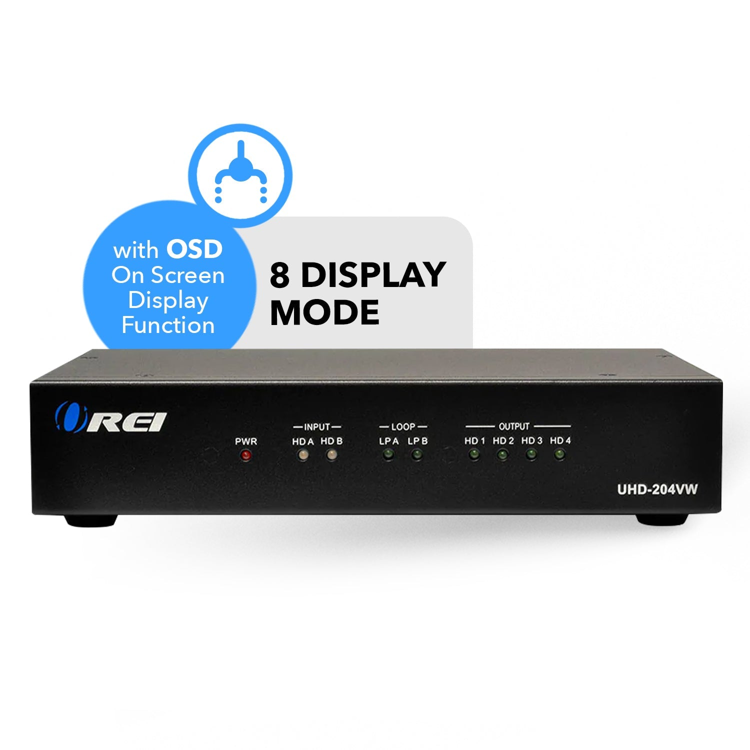 Professional 4K 2x2 Video Wall Controller with 8 display mode