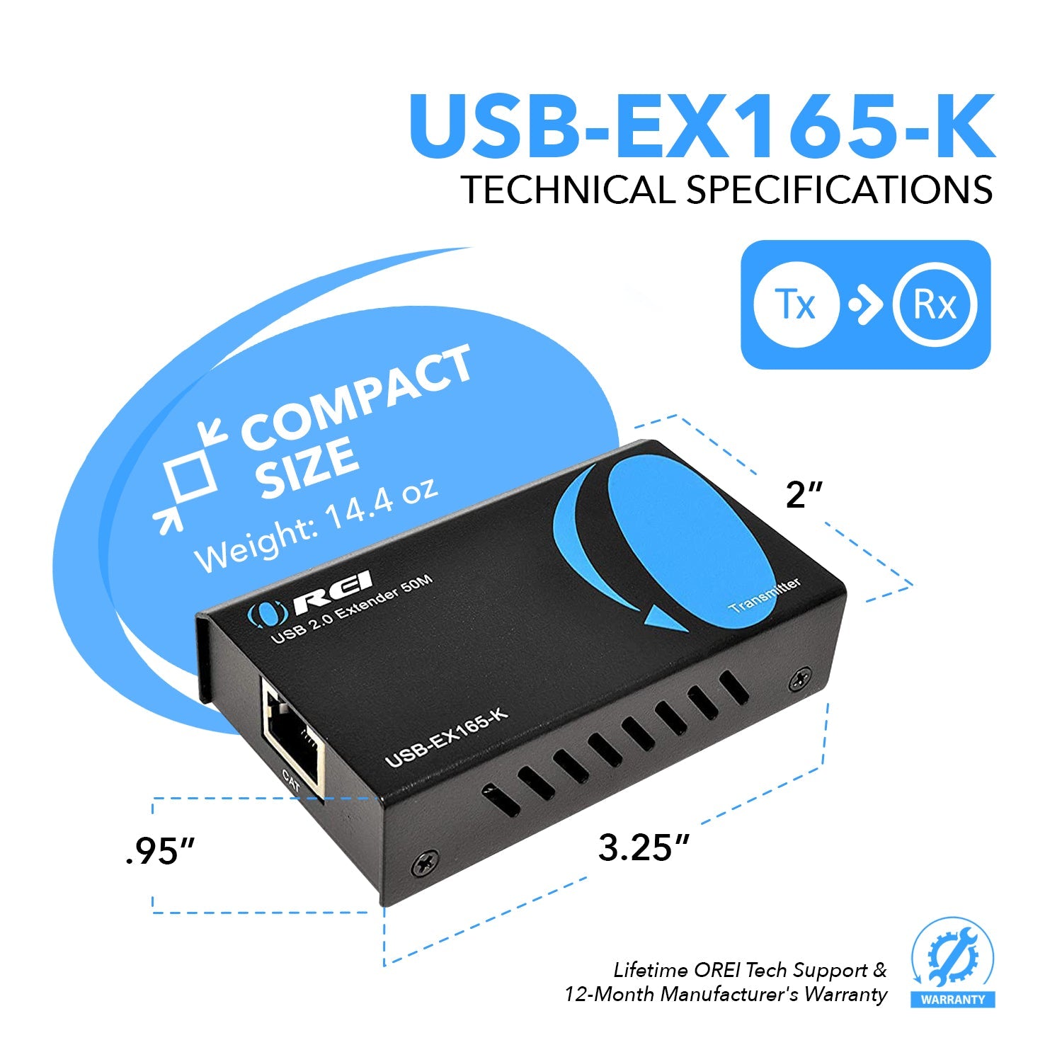 USB-EX165-K Technical Specifications