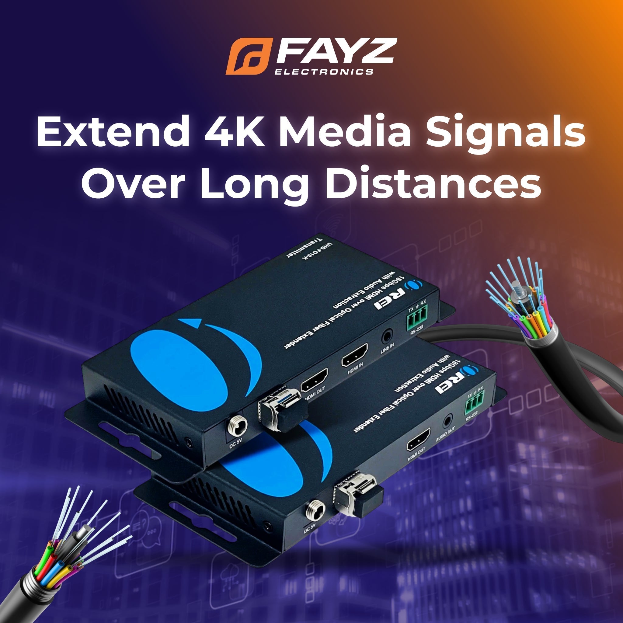 Enhance Your AV Setup with the OREI 4K HDMI over Optical Fiber Extender