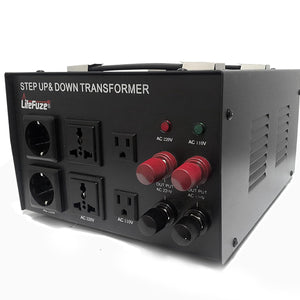 LiteFuze 20,000 Watt Voltage Converter Transformer – 220V to 110V & 110V to 220V – LT-20000