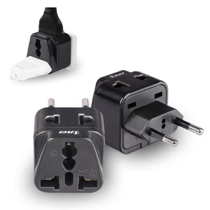 European Travel Adapter - 2 in 1 - Type C - Compact Design (P21-9C-2PK)