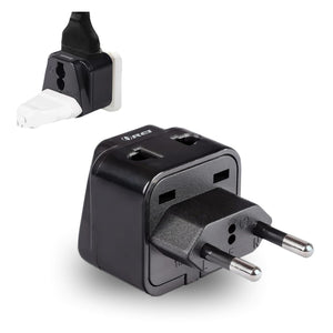 European Travel Adapter - 2 in 1 - Type C - Compact Design (P21-9C-1PK)