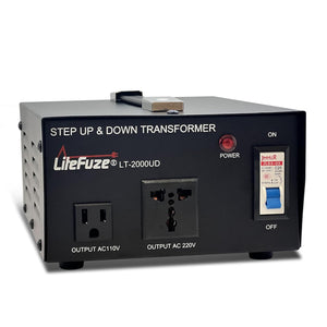 LiteFuze 2000 Watt Step Up & Step Down Voltage Converter Transformer - 110V 220V - LT-2000UD
