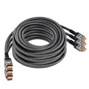 OREI 8K Ultra High-Speed HDMI Cable 3 Meter / 9.84 Feet for TVs & Gaming (H3M-8KB-3PK)