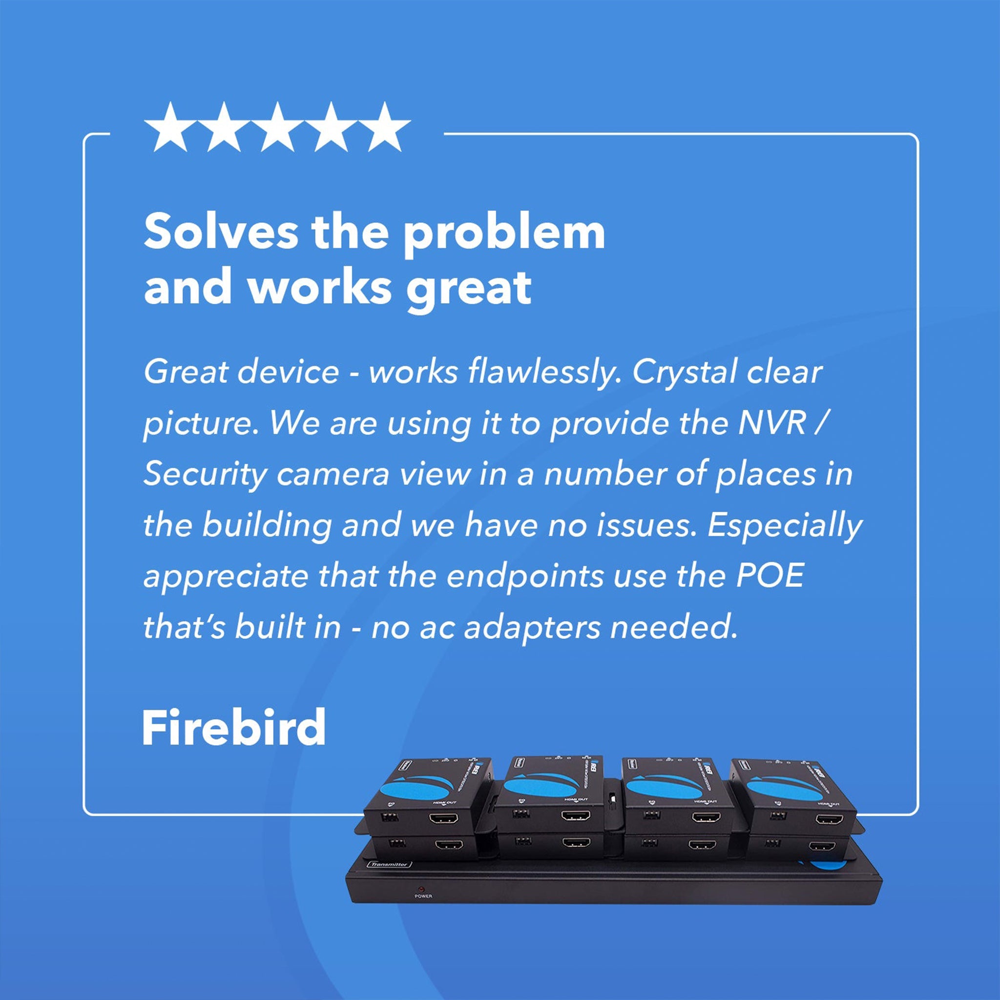 1x8 HDMI Extender Splitter Over CAT6/7 Upto 165 Ft- Loop-out, IR Control & EDID (HD18-EX165-K) - OREI.COM