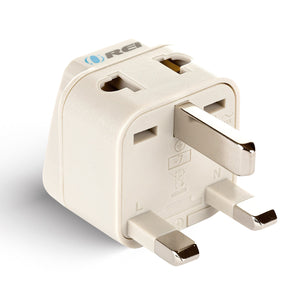 UK, Hong Kong Travel Adapter - 2 in 1 - Type G - Compact Design (DB-7-1PK)