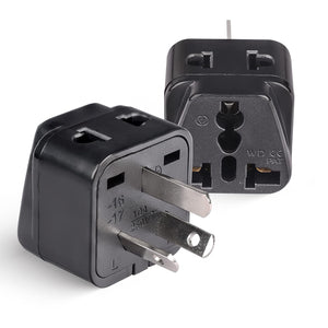Australia, China Travel Adapter - 2 in 1 - Type I - Compact Design (P21-16-2PK)