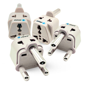 South Africa, Botswana Travel Adapter - 2 in 1 - Type M - Compact Design (DB-10L-4PK)