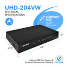 UHD-204VW Technical Specifications