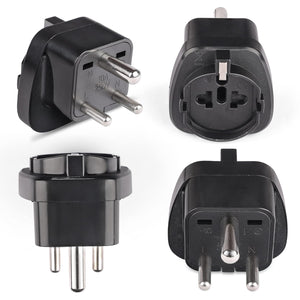 Germany, France Travel Adapter – Type E/F to India Type D Plug (GP-910-4PK)