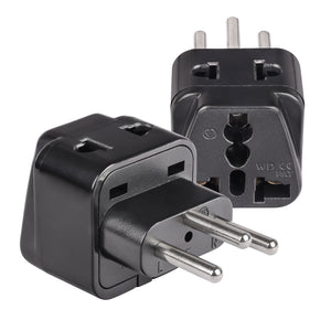 Switzerland, Rwanda Travel Adapter - 2 in 1 - Type J - Compact Design (P21-11A-2PK)