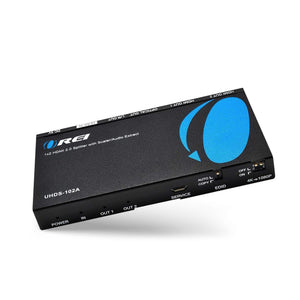 4K@60Hz 1x2 HDMI™ Splitter (Downscaler, Audio Extract)-UHDS-102A